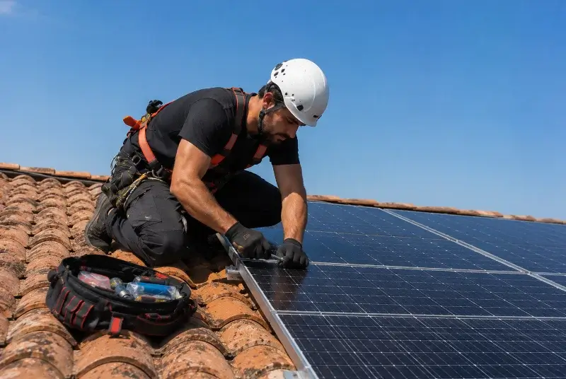 Maintenance et monitoring de panneaux solaires à Saint-Colomban